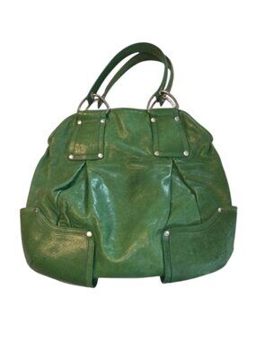 Kooba Callie Green Leather Shopper Boho Shoulder Bag Handbag Purse